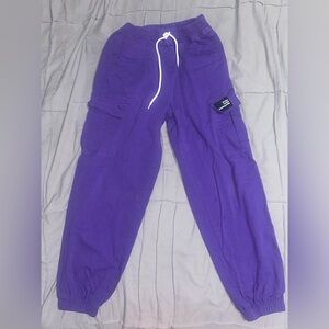 GUC | Purple Kids Cargo Pants | 10/12